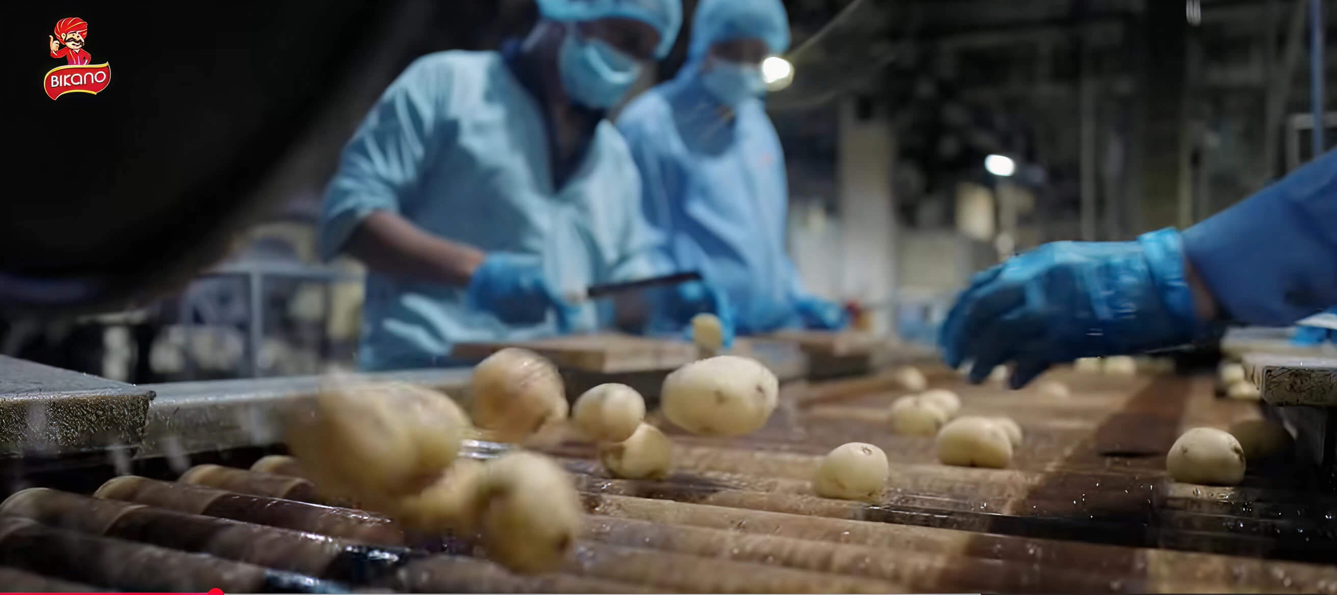 Bikano snack making process